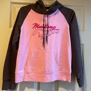 Ford Pink and‎ Brown Women’s Hoodie with Front Pockets, Size XL (fitted)